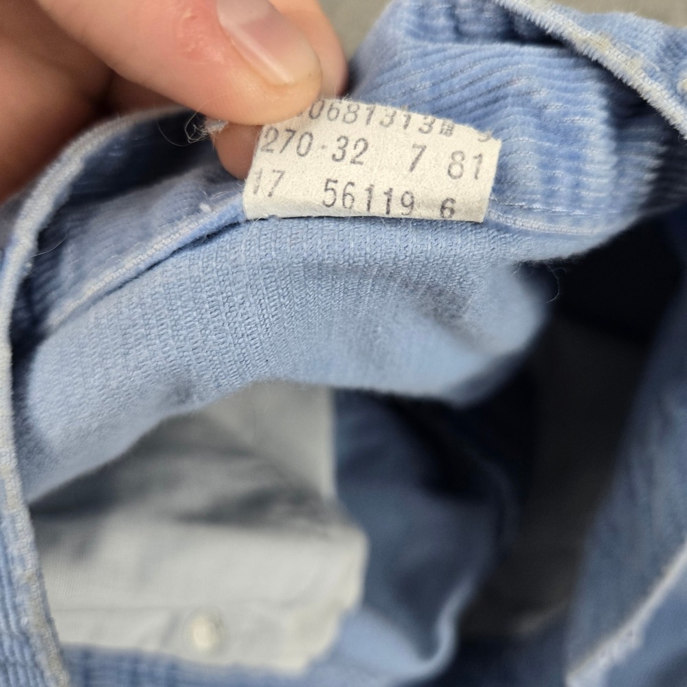 Vtg 80s Levis Corduroy Pants Womens 26x32 Blue High Waist Mom Pastel Chic Boho - Picture 5 of 13